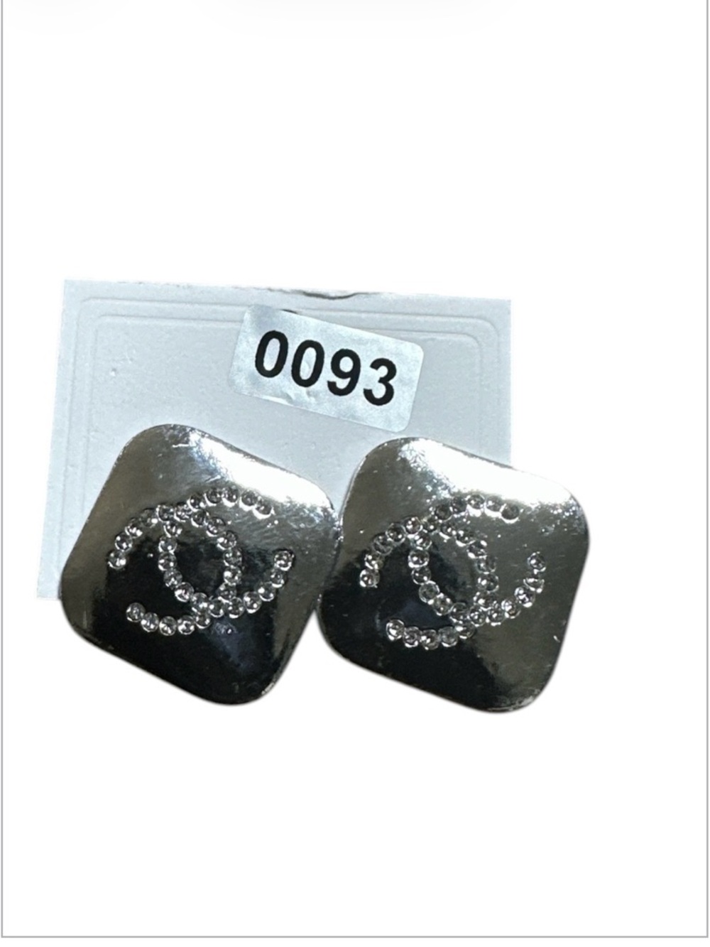 NWT! Fashion Silver Square Earrings